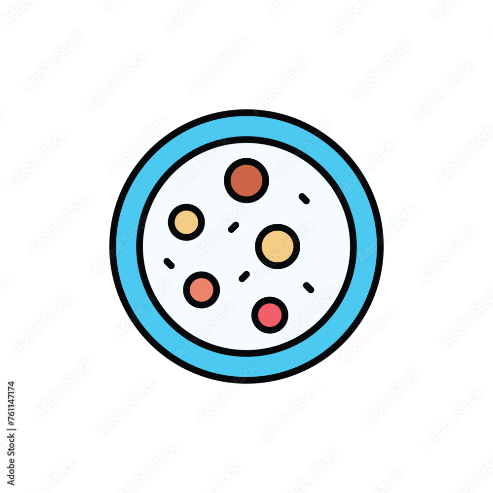 Petri Dish icon design with white background stock illustration Petri Dish icon design with white background stock illustration