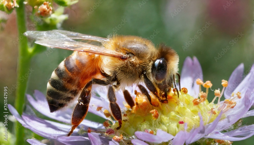 Regal Presence: The Queen Bee Amidst Her Dot-Marked Courtiers Regal Presence: The Queen Bee Amidst Her Dot-Marked Courtiers