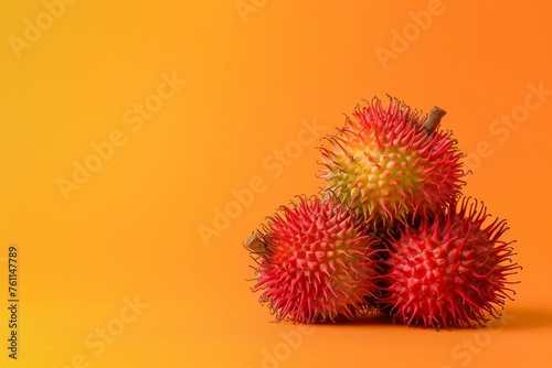A Pile of Fruit on a Yellow Table