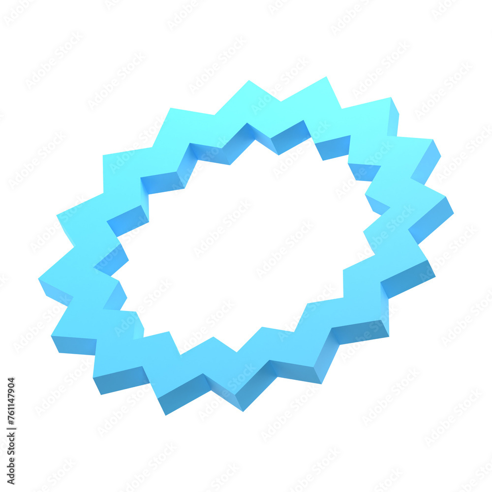 Obraz premium 3D Multigonal Shape