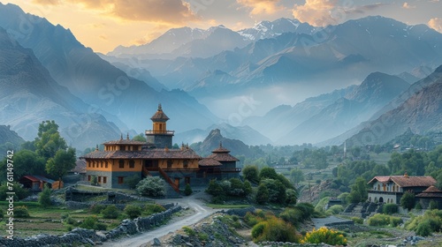 Serene Himalayan Monastery for Meditation