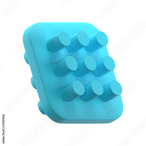 3d patterned square