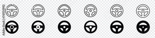 icon steering wheel, Car wheel vector icon, Steering wheel icon, Racing steering wheel, Car automobile steering wheel or driving wheel flat vector icon photo