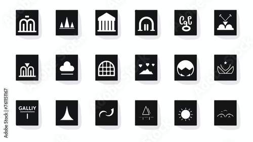 Gallery icon or logo isolated sign symbol vector illustration