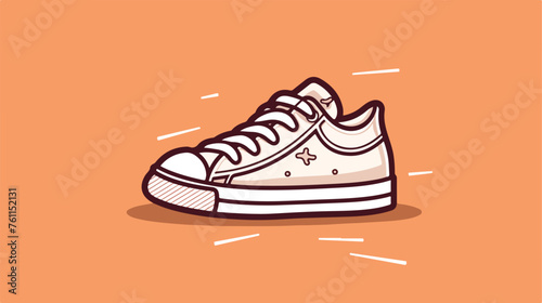 Gumshoes vector sketch icon isolated on background.