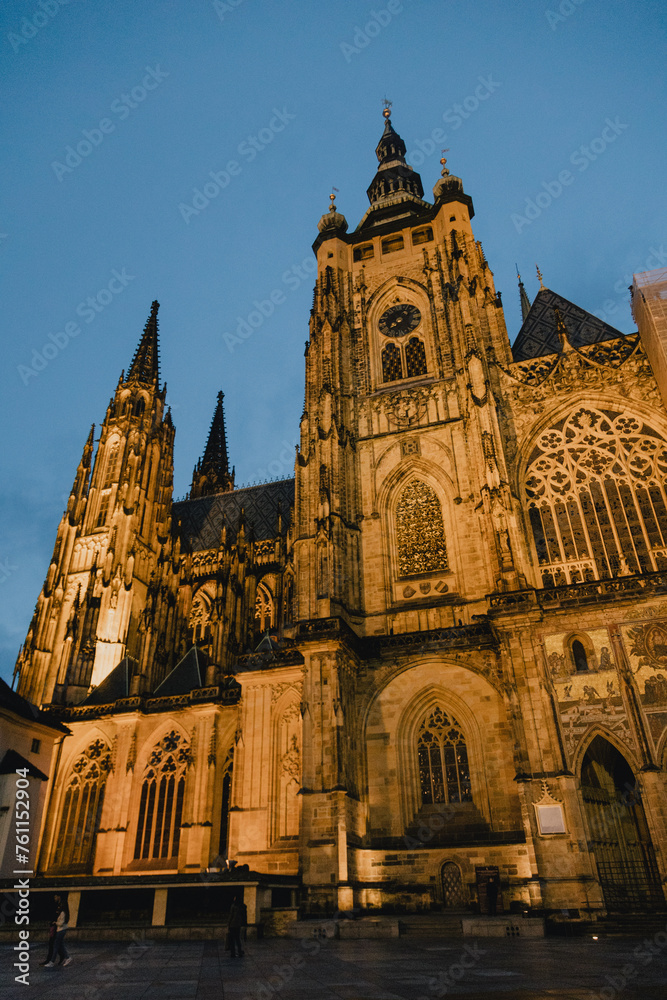 Fototapeta premium Prague Castle at Night Cezch republic