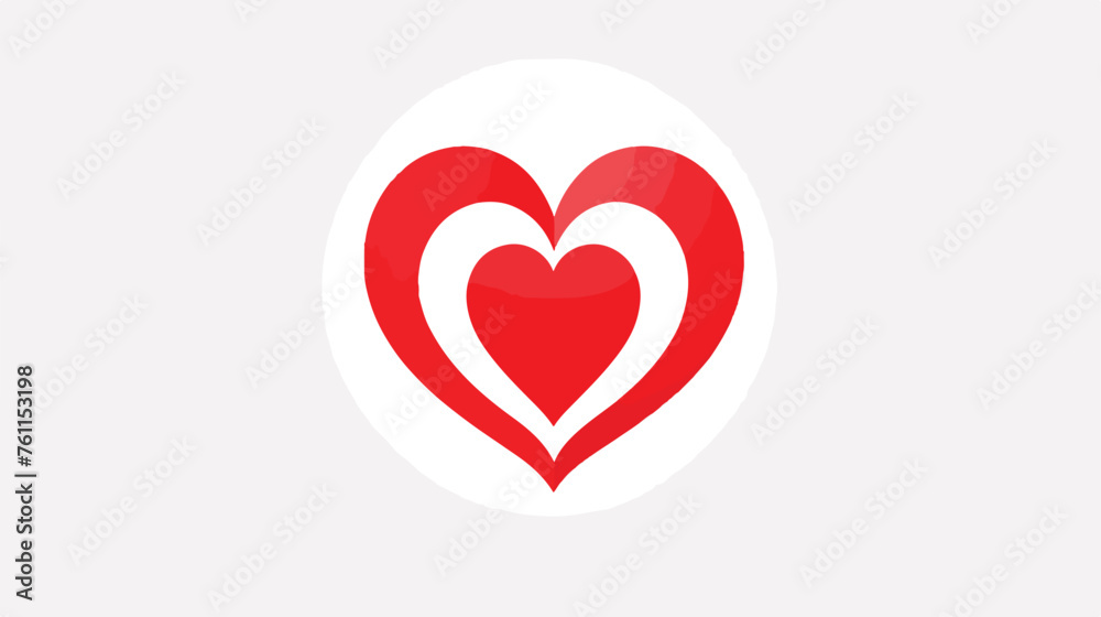 Heart symbol graphic vector illustration circular 