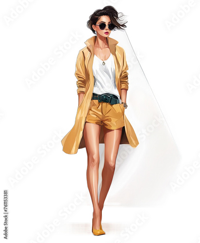 Chic woman clipart png stylish girl clipart fashion style clipart fashionable woman outfit sophisticated female for collage sheet scrapbooking	
