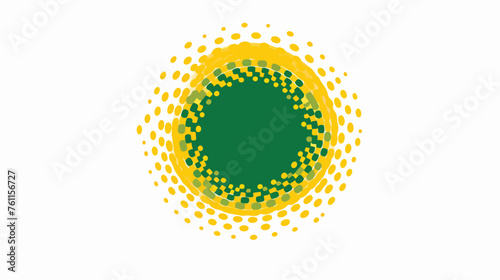 Abstract circle halftone icon symbol and logo 