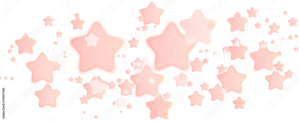 Cute pink confetti stars