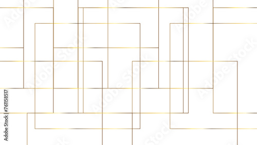 Golden ceramic white bricks or metro tiles. seamless herringbone pattern, triangular zig zag tiling wall. Elegant luxury wall decoration image. Vector illustration.