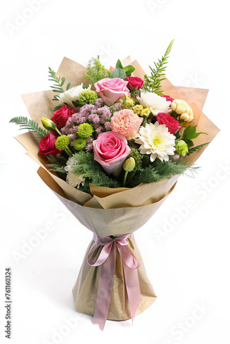 bouquet of roses isolated cutout