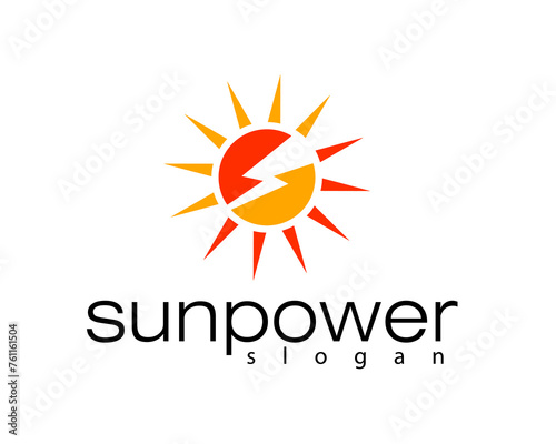Free Download creative sun light and flash shadow logo design template - GFXLoad