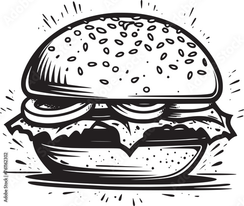 Burger vector black and white