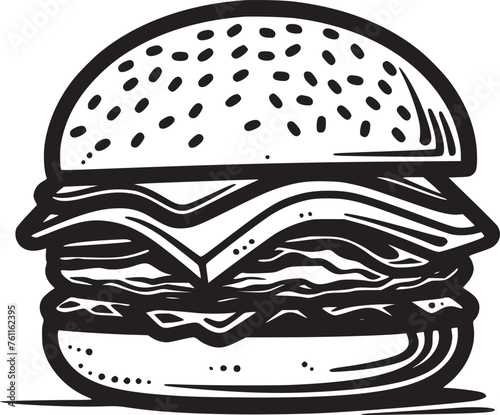 Burger vector black and white