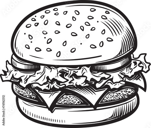 Burger vector black and white