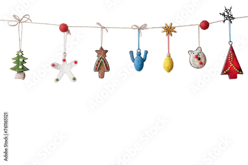 Innovative String Gadgets Hanger Isolated on Transparent Background.