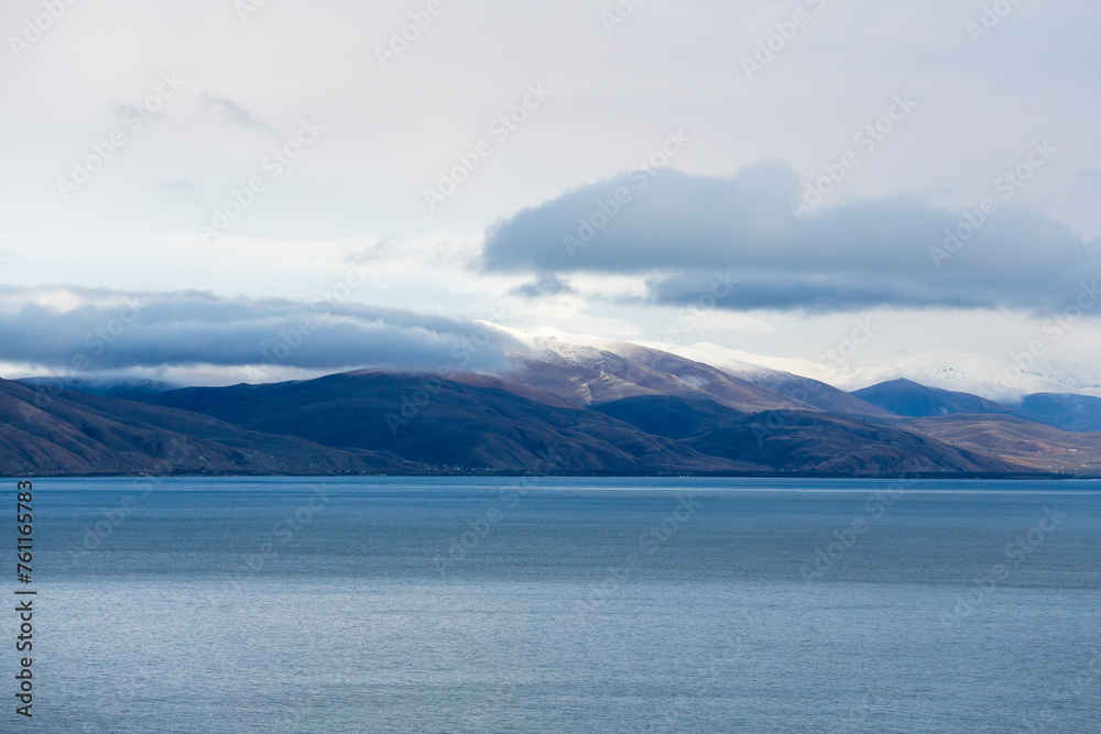 View of Lake Sevan in Armenia