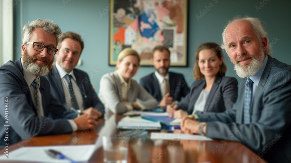 Professional Business Team in a Collaborative Meeting. Professional Business Team in a Collaborative Meeting.