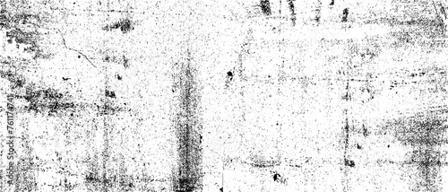 Black and white grunge background. Distress overlay texture for your design. Vector illustration.