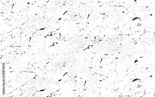 Black and white grunge background. Distress overlay texture for your design. Vector illustration.