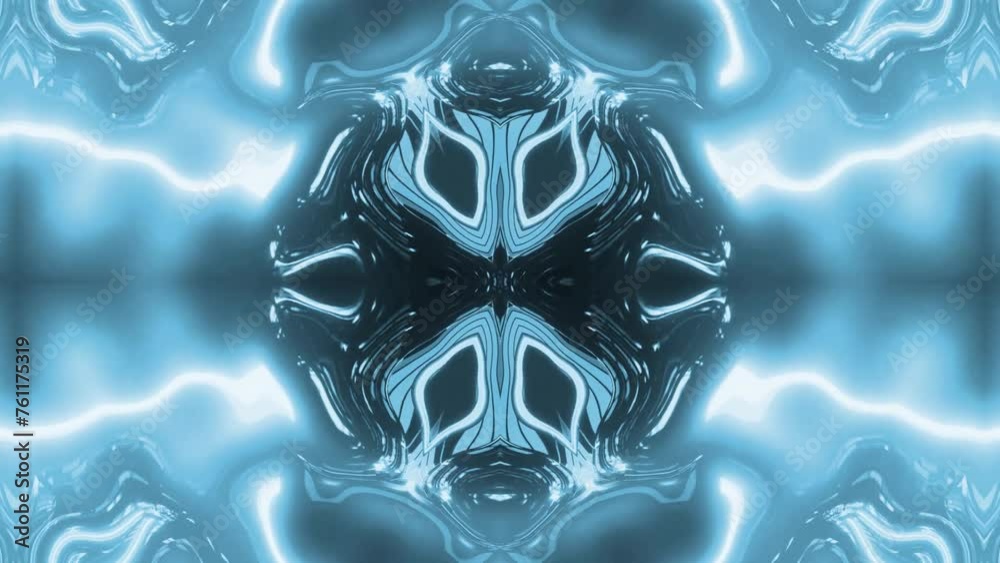 Glowing Mandala Kaleidoscope Loop Motion Background, Diwali days, meditation, disco light,