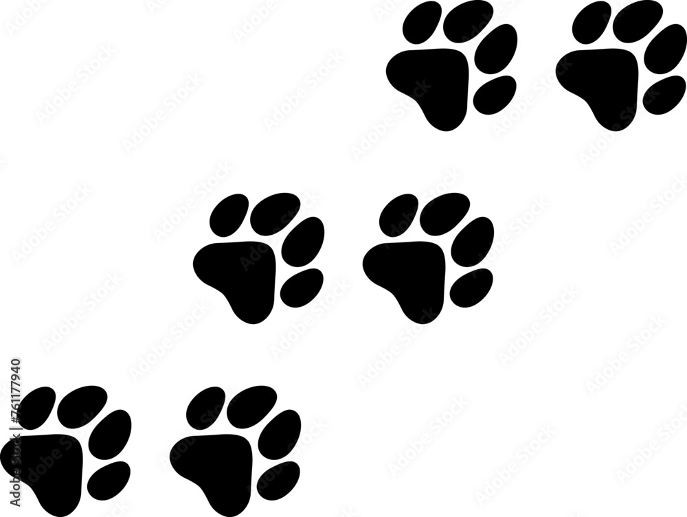 Paw print icon. Animal symbol vector image Paw print icon. Animal symbol vector image