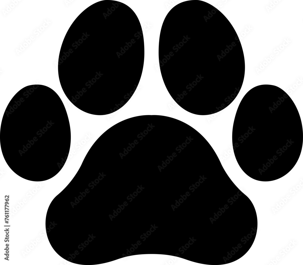 Paw print icon. Animal symbol vector image Paw print icon. Animal symbol vector image