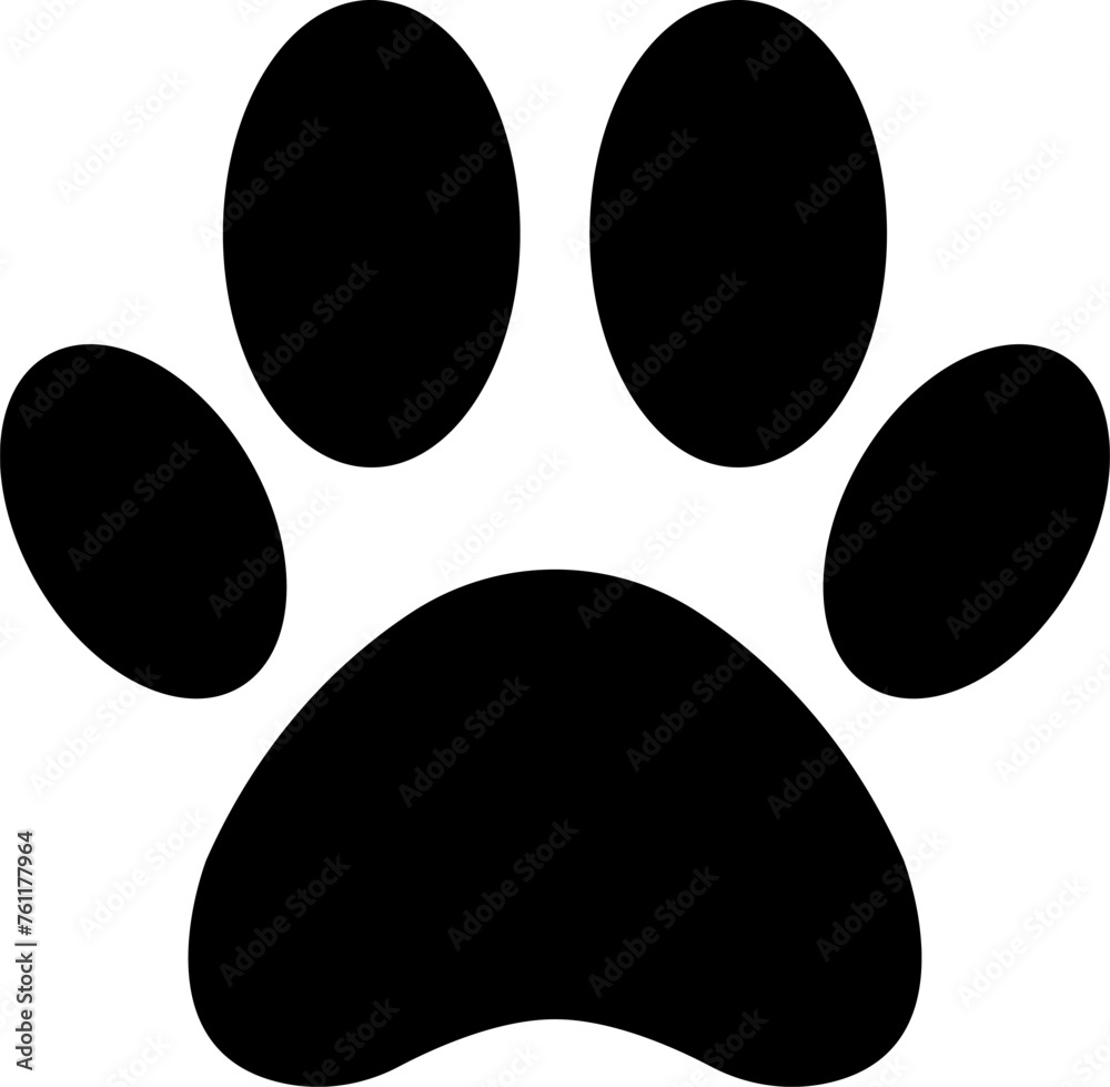 Paw print icon. Animal symbol vector image Paw print icon. Animal symbol vector image
