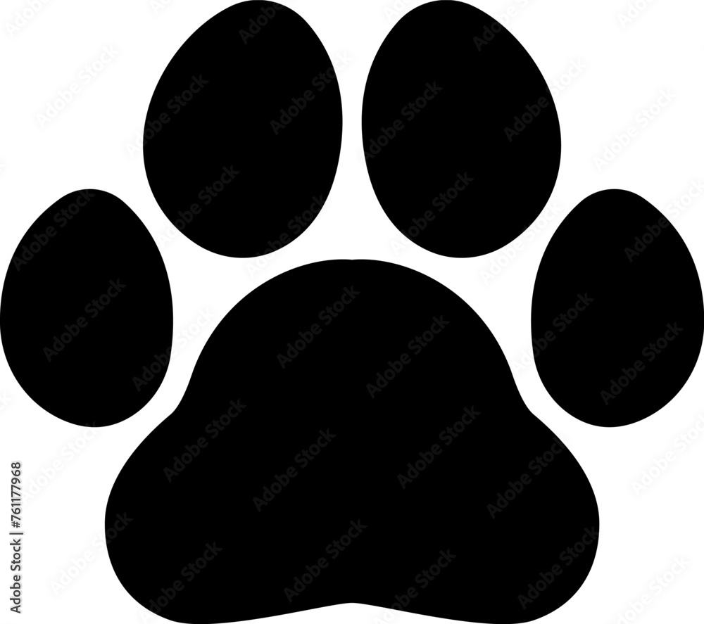 Paw print icon. Animal symbol vector image Paw print icon. Animal symbol vector image