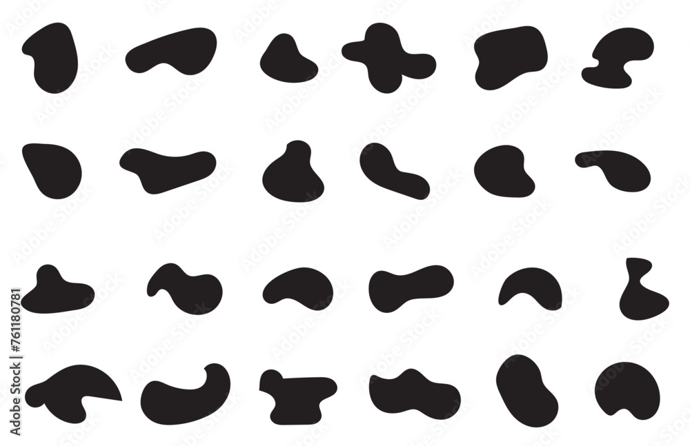 Blob shape organic set. Fluid cooler blob shape vector for abstract design.Irregular random minimal blob form. Abstract watery forms template. Organic blobs set icon on transparent background. Blob shape organic set. Fluid cooler blob shape vector for abstract design.Irregular random minimal blob form. Abstract watery forms template. Organic blobs set icon on transparent background.