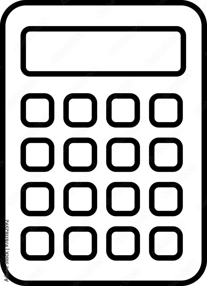 Calculator icon. Saving, finances sign. Economy concept trendy Outline style with editable stock for graphic design and website. Math icon. Element of education illustration on transparent background. Calculator icon. Saving, finances sign. Economy concept trendy Outline style with editable stock for graphic design and website. Math icon. Element of education illustration on transparent background.