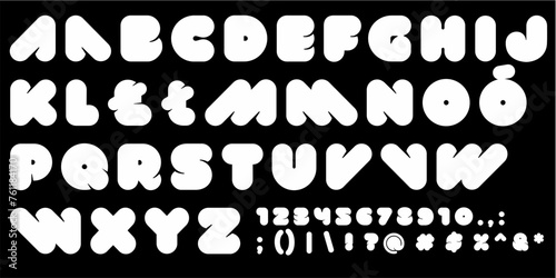 alphabet letters font set. typography font with trendy letters thin, bold, uppercase, lowercase and numbers. vector illustration.
