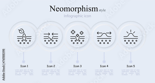 Cosmetics line icon set. Makeup, treatment, healing, drop, sunscreen, mascara, beauty, shadows, cream, face, mirror, cosmetologist. Neomorphism style. Vector line icon for Business