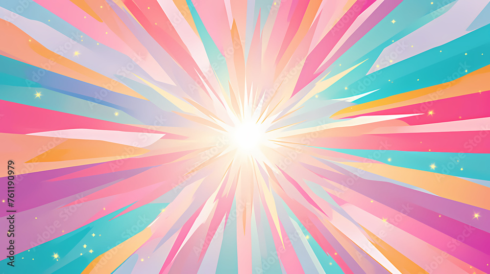 Fototapeta premium Soft light radial design