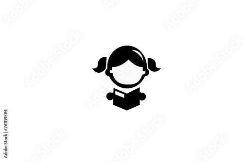vector ikon  girl simple 