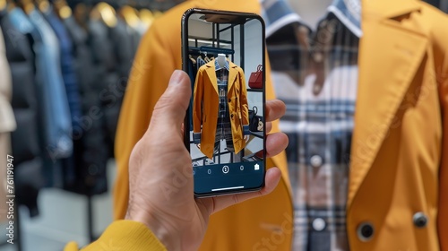 Digital Fashion Revolution Interactive Wardrobe App on Smartphone