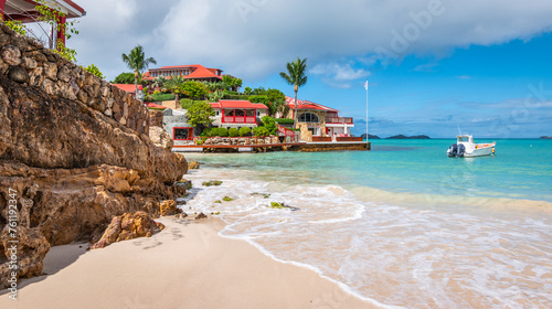 Tropical Caribbean beach, Saint Barthelemy. © Nancy Pauwels