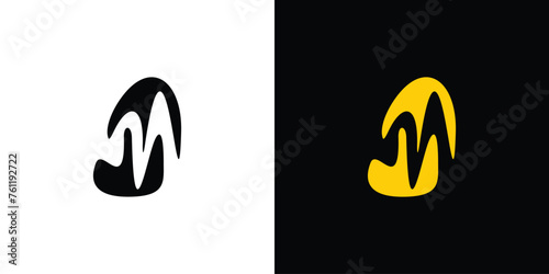 Unique and bold M logo design photo