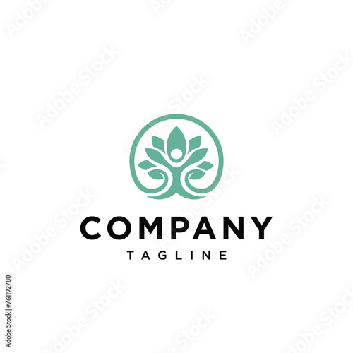 Wellness tree logo icon vector template.eps
