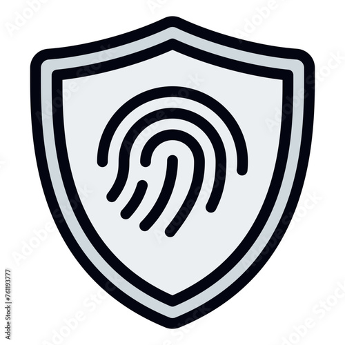 Antivirus filled line icon