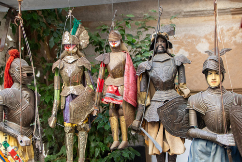 Handcrafted sicilian puppet at Palermo, sicily