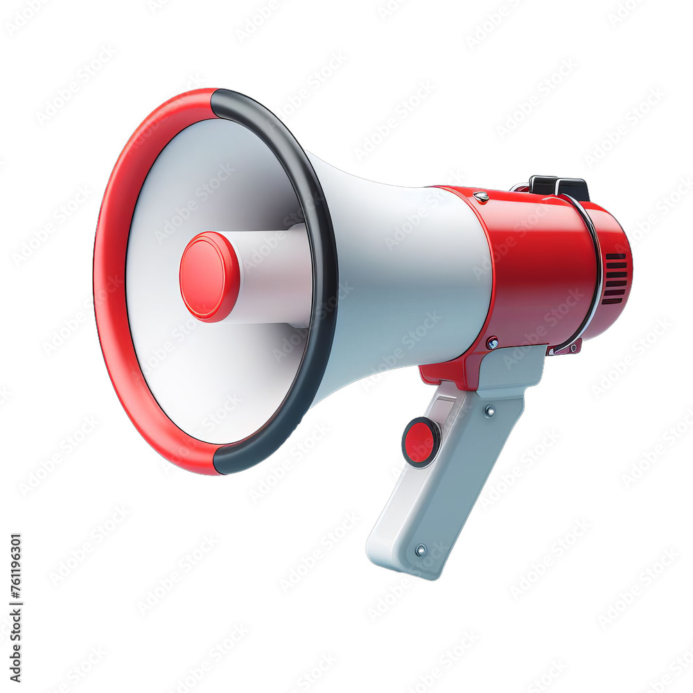 Naklejka premium megaphone isolated on white, transparent, white background, isolate, png