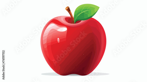 Apple icon  flat vector isolated on white background