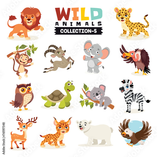 Set Of Various Wild Animals © yusufdemirci