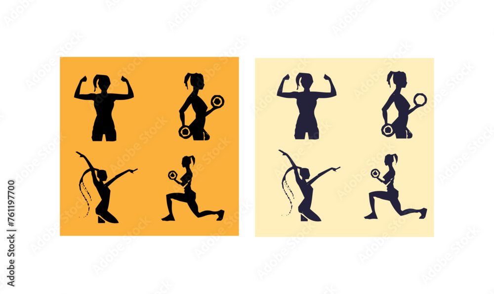 strong women silhouette set, silhouette, vector, design, art, icon, illustration, black, symbol, strong women silhouette set, silhouette, vector, design, art, icon, illustration, black, symbol,