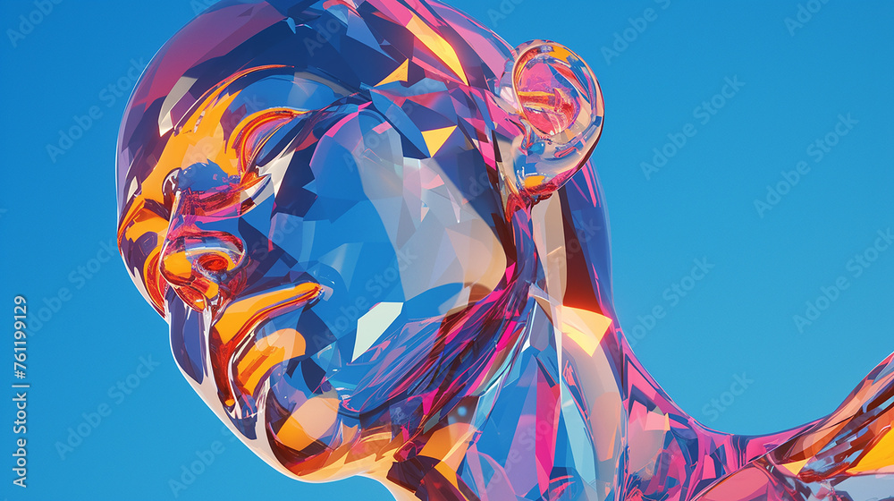 AI art, colorful android themed background AI art, colorful android themed background
