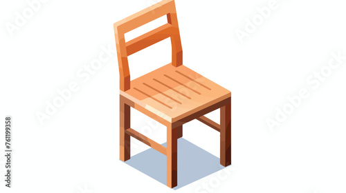 Backless chair icon. Isometric of backless chair icon