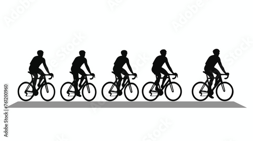 Bicycle icon. Bicycle race symbol. Cycling race flat