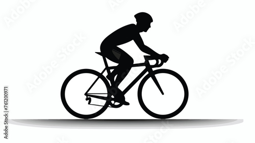 Bicycle icon. Bicycle race symbol. Cycling race flat